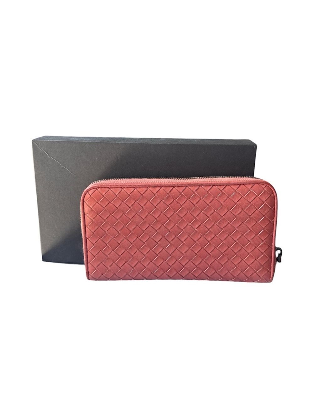 Bottega Veneta Intrecciato Weave Leather Continental Wallet in Box